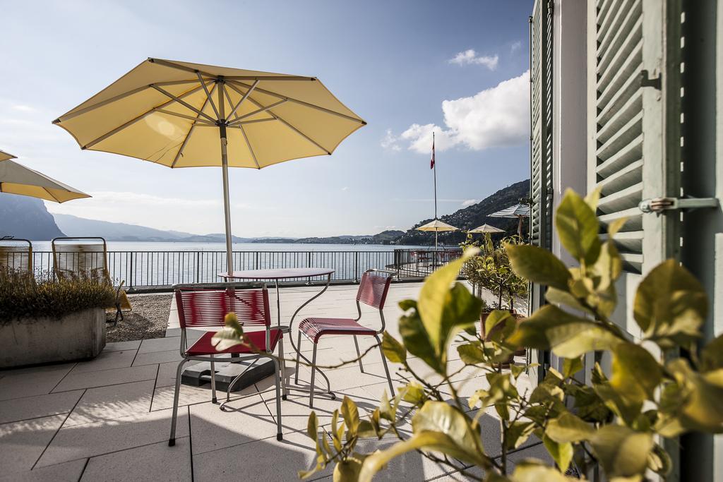 Hotel Terrasse Am See Vitznau Exterior foto
